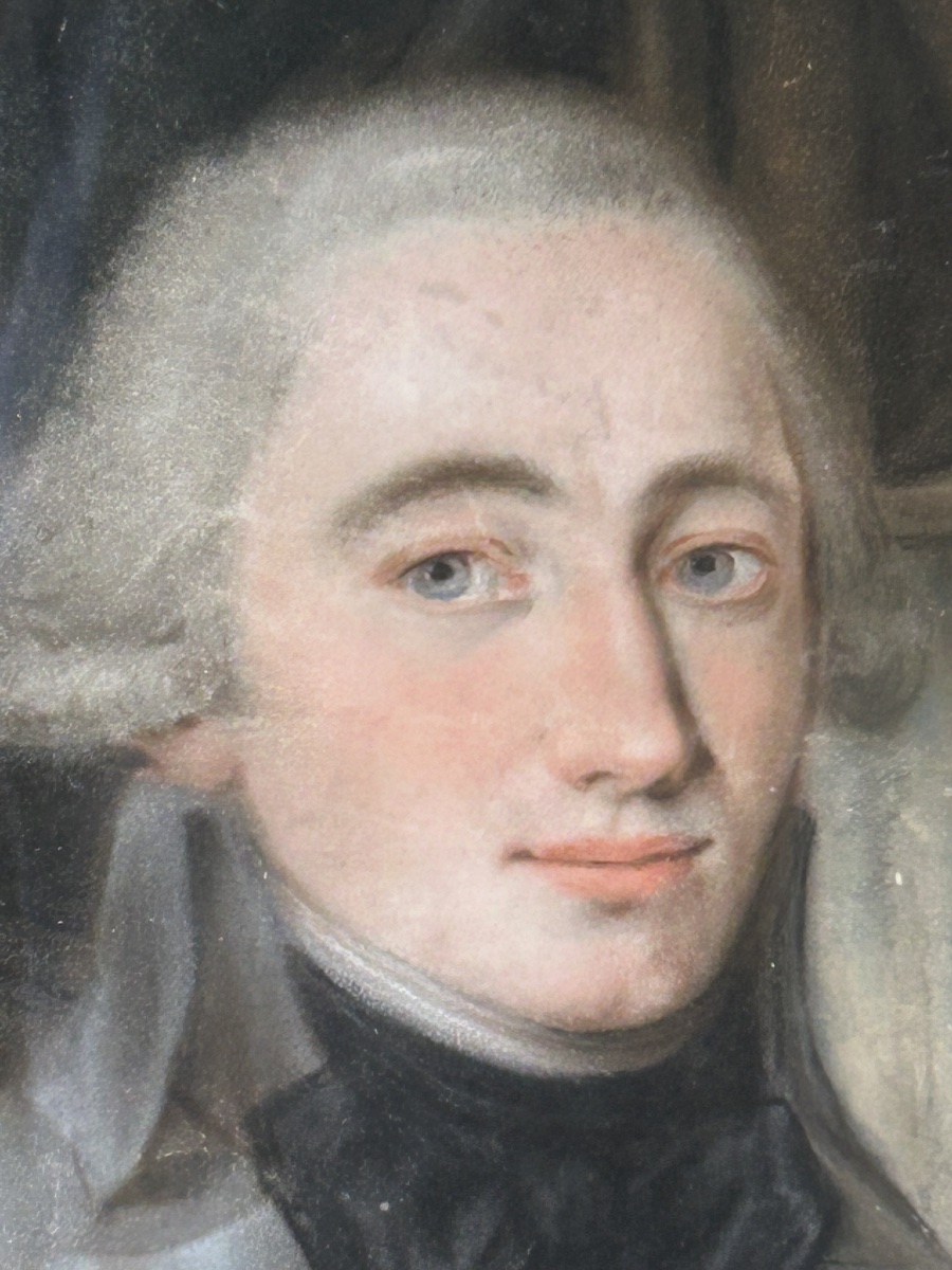 Late 18th Century - Directoire - Late Louis XVI Pastel Portrait Of A Man-photo-3