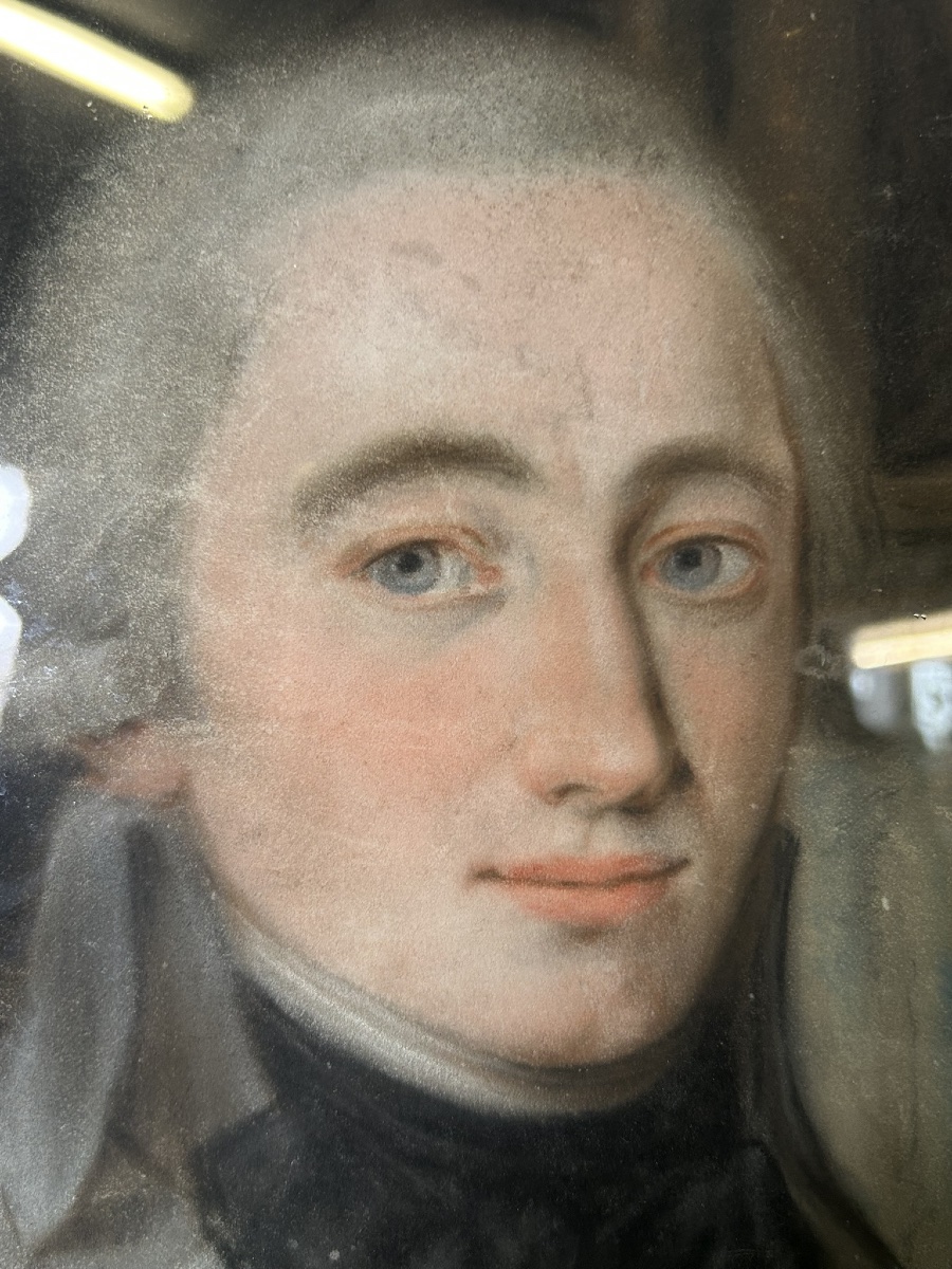 Late 18th Century - Directoire - Late Louis XVI Pastel Portrait Of A Man-photo-2