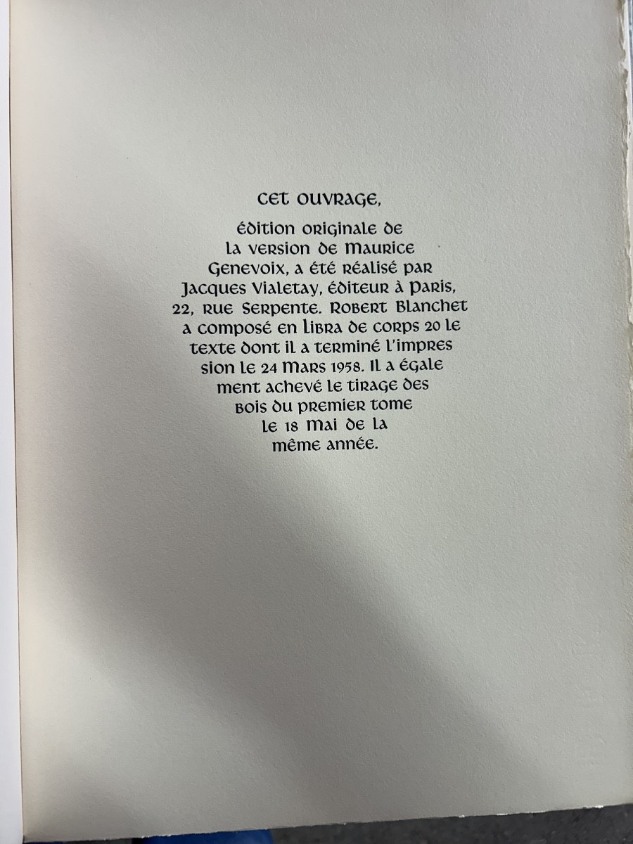 Paul Jouve- Maurice Genevoix - Le roman de Renard en deux volumes éditions Vialetay vers 1958 -photo-3