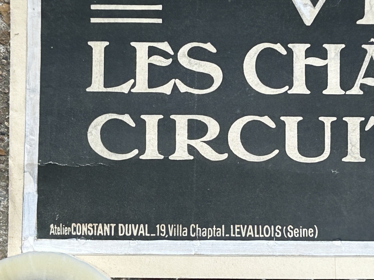 Ancienne affiche de voyage de Constant Duval circa 1920 Chemin de fer d’Orleans Villandry -photo-4