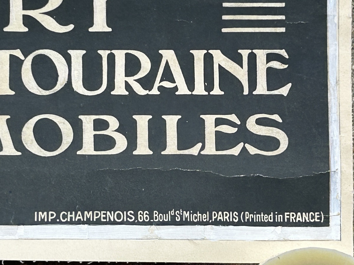 Ancienne affiche de voyage de Constant Duval circa 1920 Chemin de fer d’Orleans Villandry -photo-1