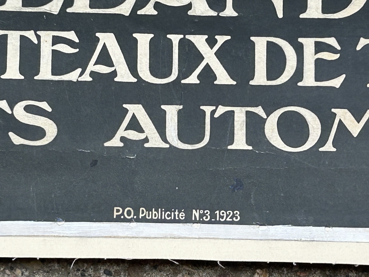 Ancienne affiche de voyage de Constant Duval circa 1920 Chemin de fer d’Orleans Villandry -photo-2