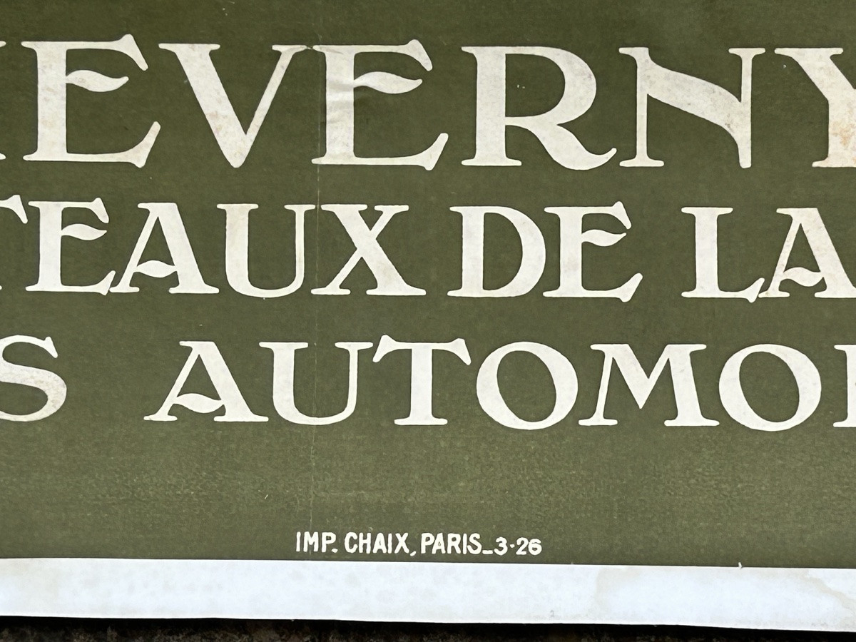 Ancienne affiche de voyage de Constant Duval circa 1920 Chemin de fer d’Orleans CHEVERNY -photo-1