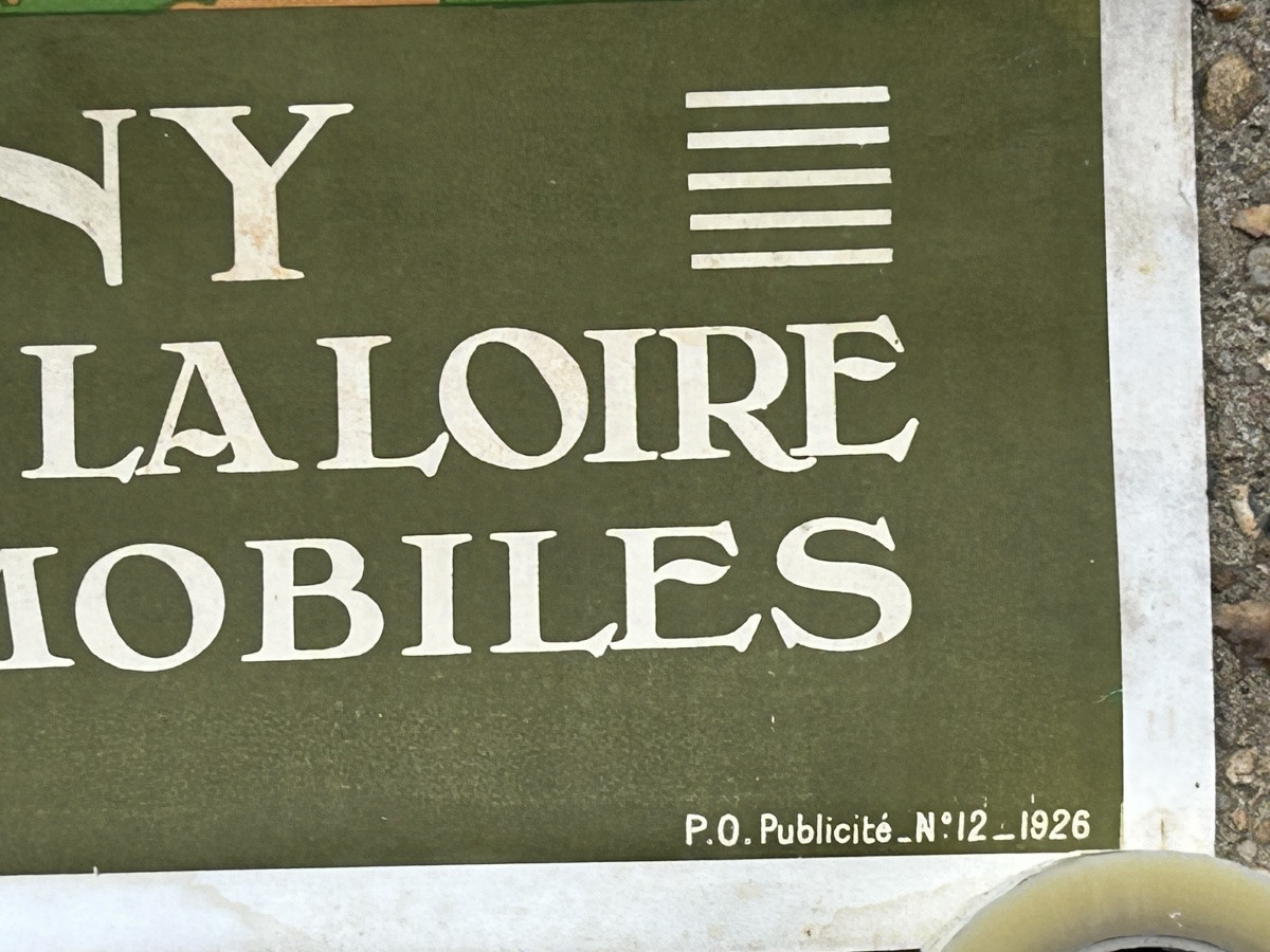 Ancienne affiche de voyage de Constant Duval circa 1920 Chemin de fer d’Orleans CHEVERNY -photo-2