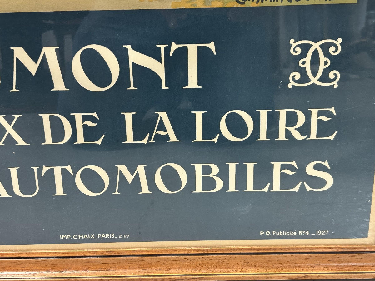 Ancienne affiche de voyage de Constant Duval Chemin de fer de Paris Orleans Chaumont circuit -photo-5