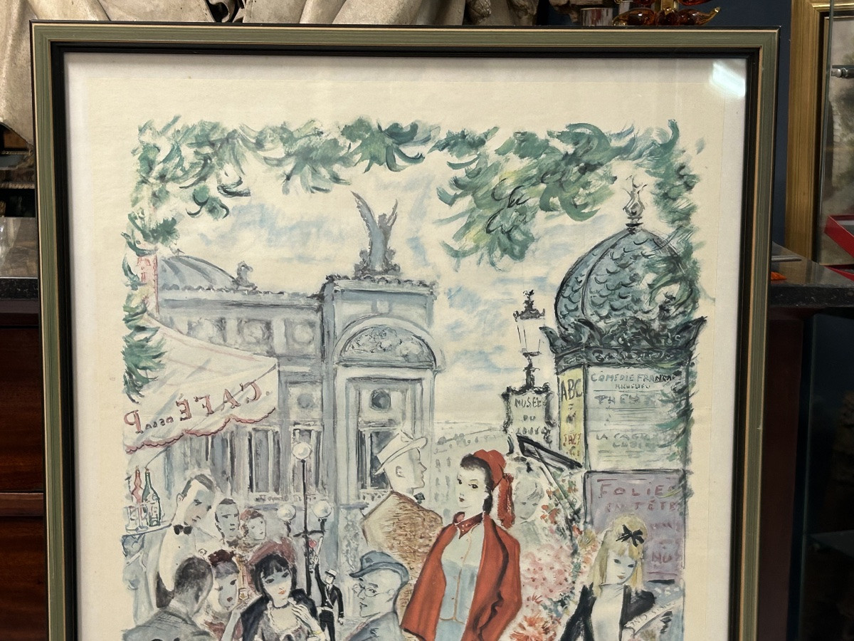 Affiche ancienne de voyage Française Paris société Nationale des Chemins de fer 1962-photo-3