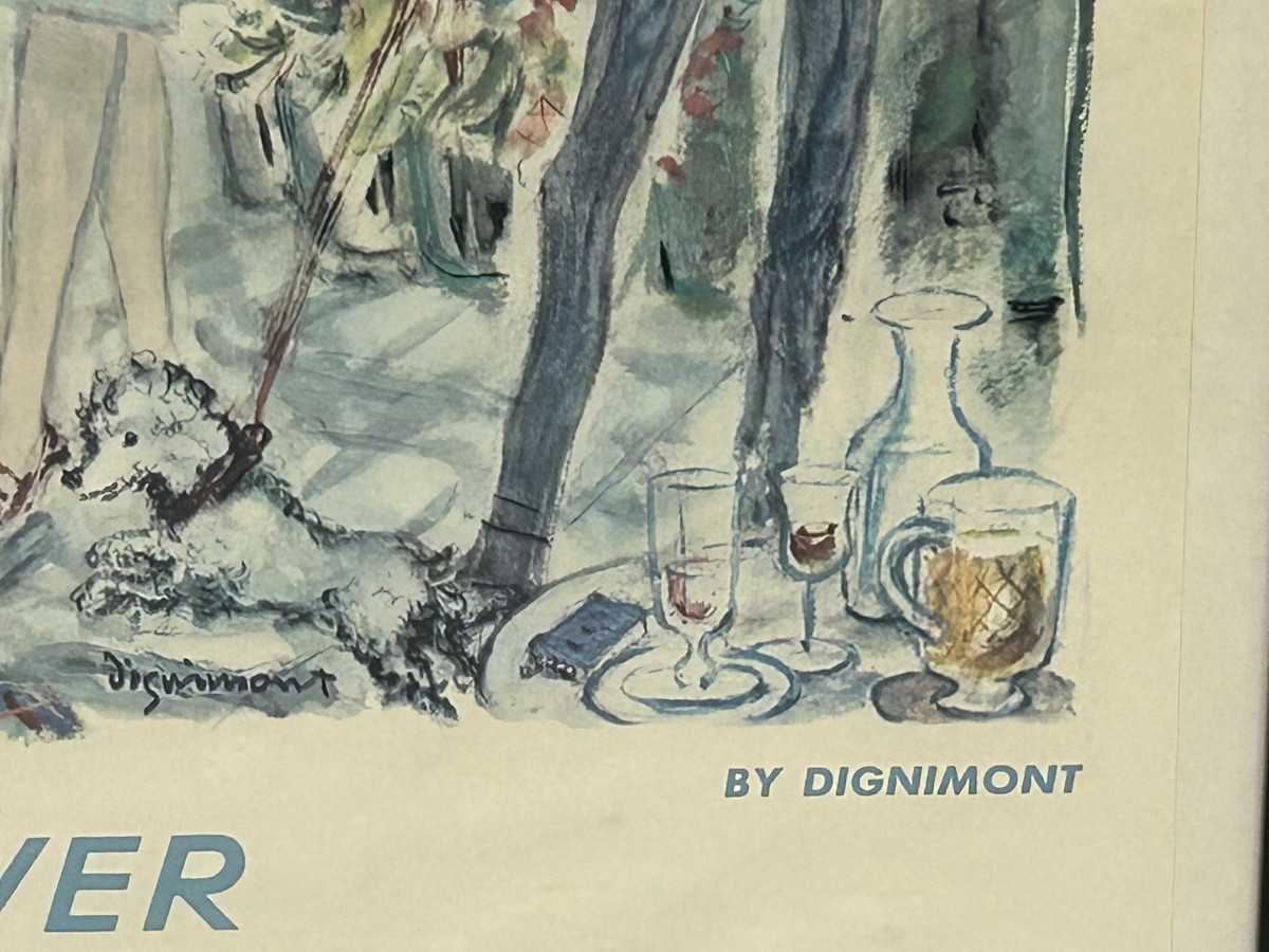 Affiche ancienne de voyage Française Paris société Nationale des Chemins de fer 1962-photo-2
