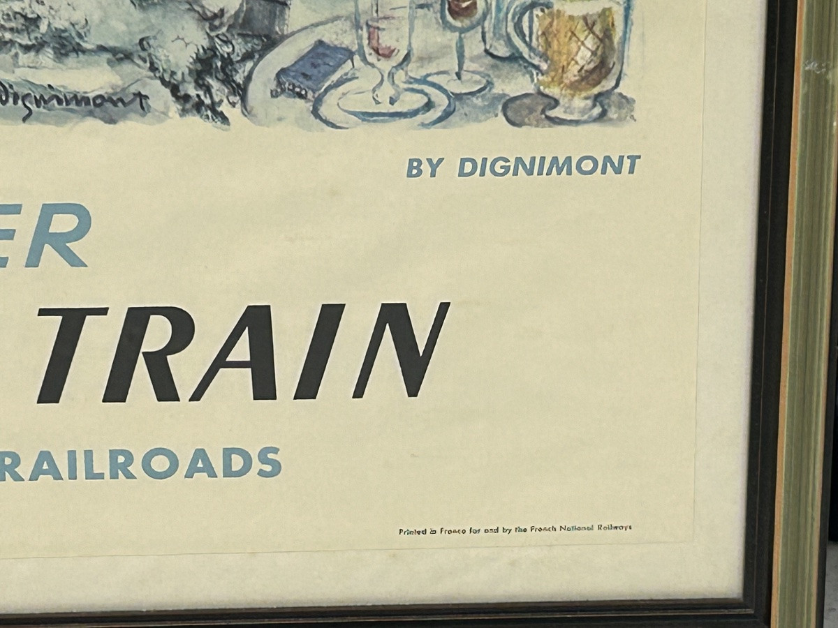Affiche ancienne de voyage Française Paris société Nationale des Chemins de fer 1962-photo-5