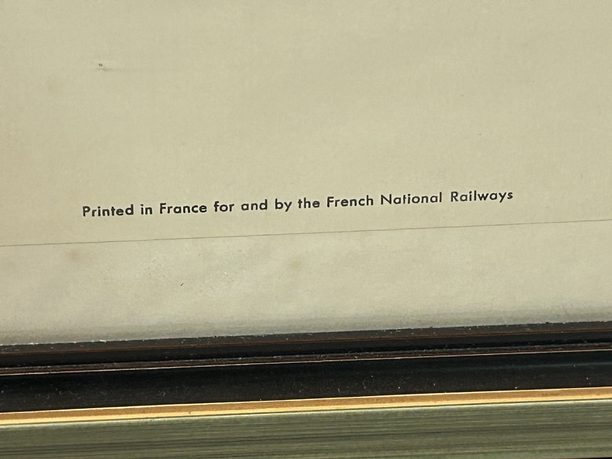 Affiche ancienne de voyage Française Paris société Nationale des Chemins de fer 1962-photo-6