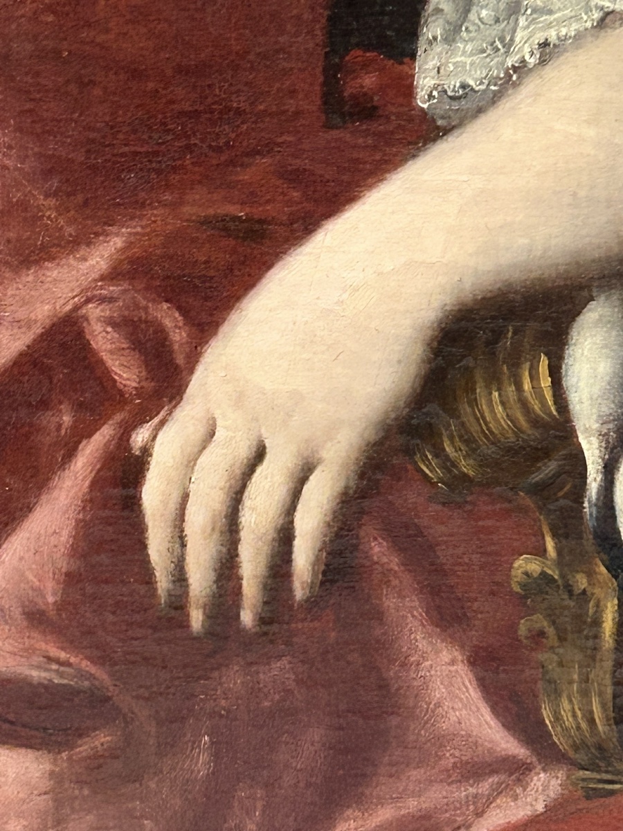 Important Portrait Of Marie-barbara Of Portugal After Jacopo Amigoni 18th Century Period-photo-2