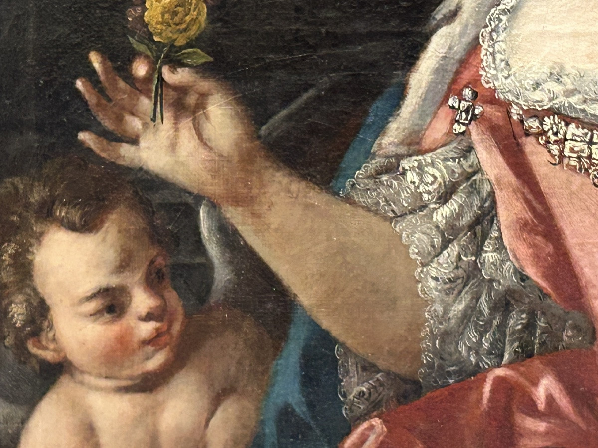 Important Portrait Of Marie-barbara Of Portugal After Jacopo Amigoni 18th Century Period-photo-4
