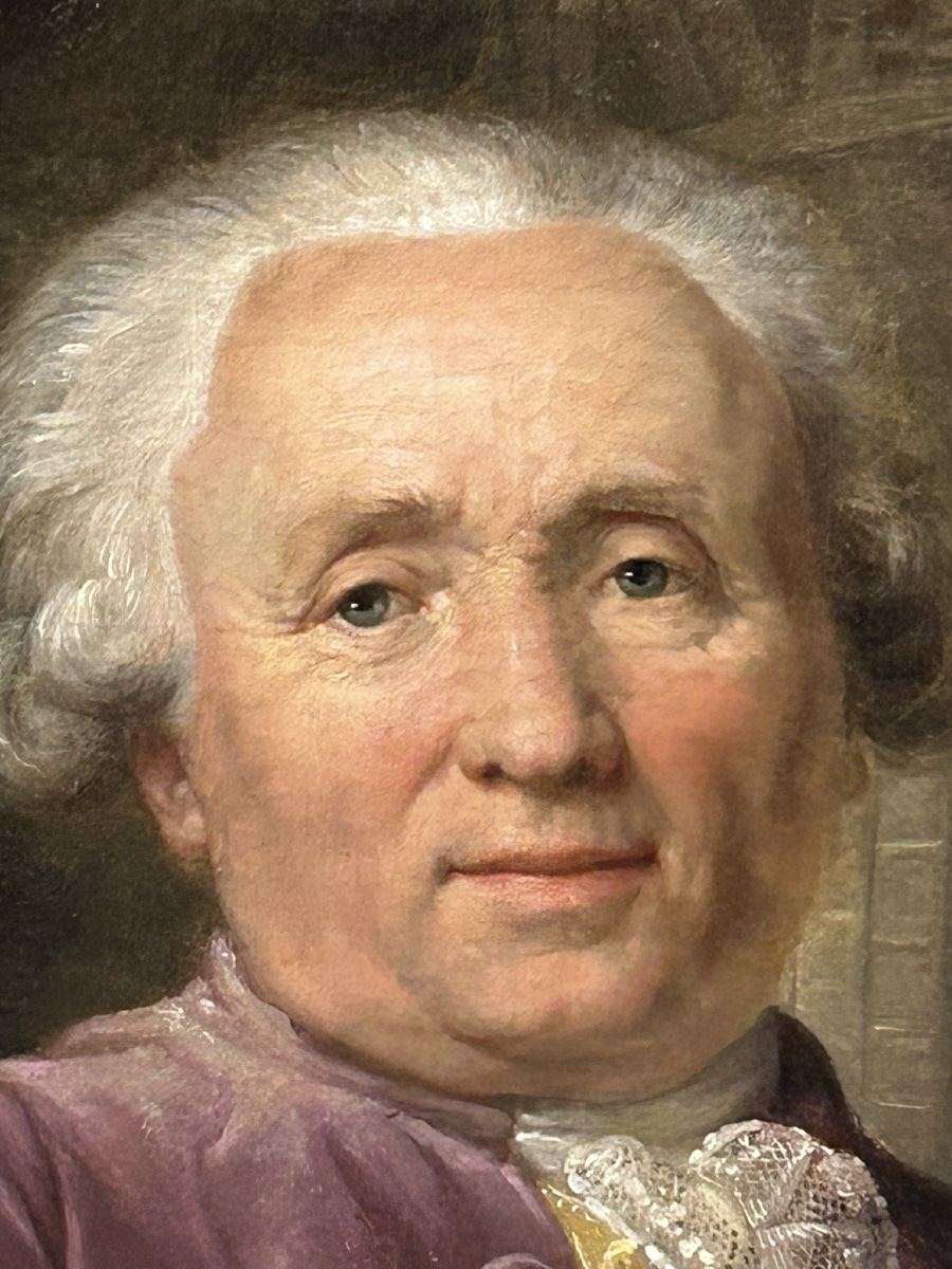 Caillat Antoine (1765 -?) Beautiful Portrait Of M Grangier Silk Maker From Lyon Signed And Dated 1785 In Lyon.-photo-7