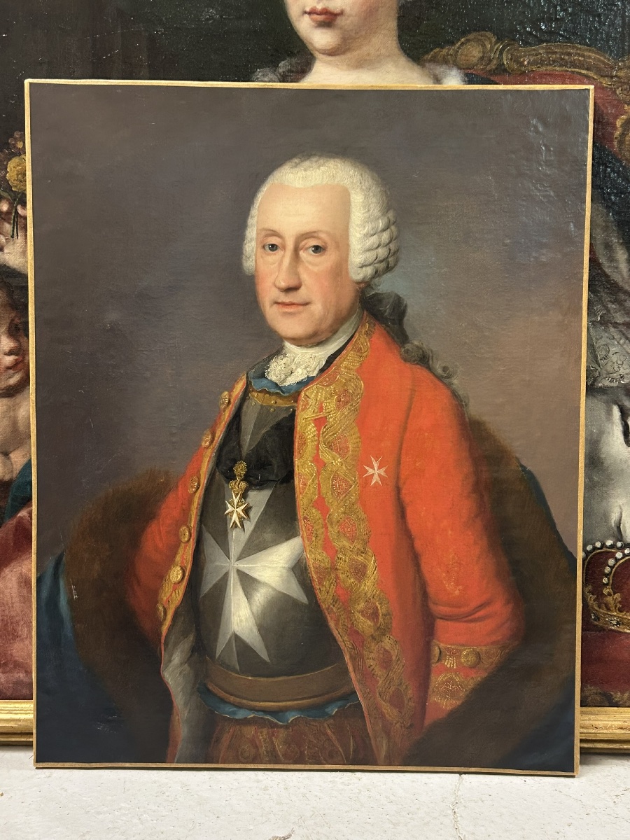 Portrait Of A Grand Master - Knight Of The Order Of Malta-croix De Malte Pinxit Lindner 1769-photo-6