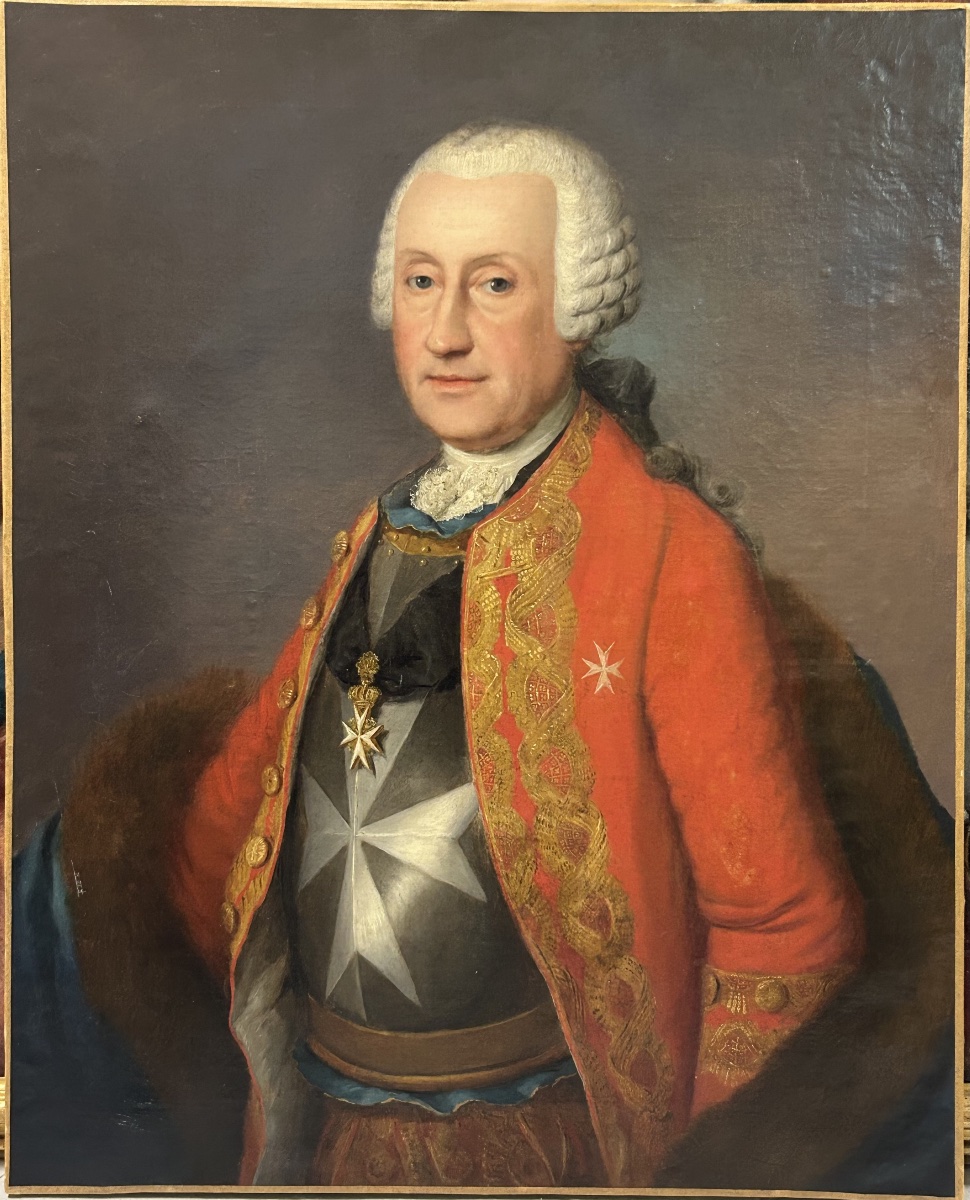 Portrait Of A Grand Master - Knight Of The Order Of Malta-croix De Malte Pinxit Lindner 1769