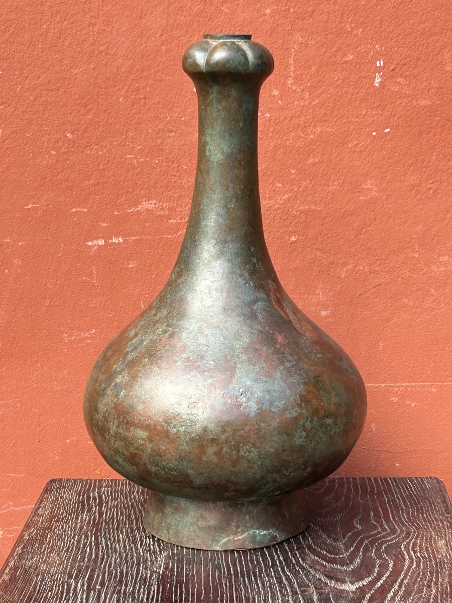 Rare vase rituel en bronze archaïque  Chine dynastie HAN ( 206 AV. JC-220 AP.JC) Chinese -photo-2