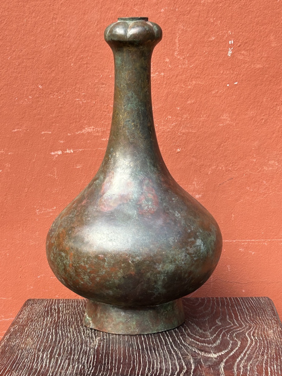 Rare vase rituel en bronze archaïque  Chine dynastie HAN ( 206 AV. JC-220 AP.JC) Chinese -photo-3