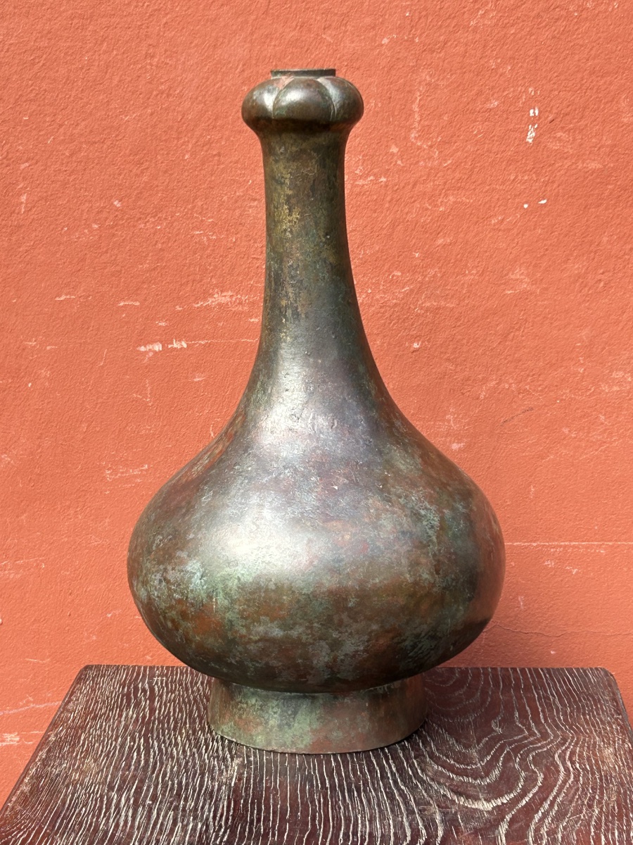 Rare vase rituel en bronze archaïque  Chine dynastie HAN ( 206 AV. JC-220 AP.JC) Chinese -photo-4