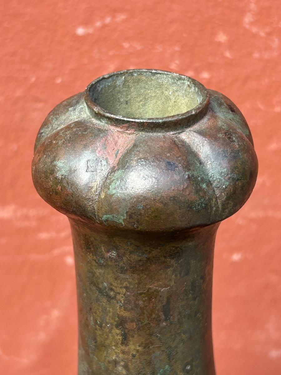 Rare vase rituel en bronze archaïque  Chine dynastie HAN ( 206 AV. JC-220 AP.JC) Chinese -photo-1