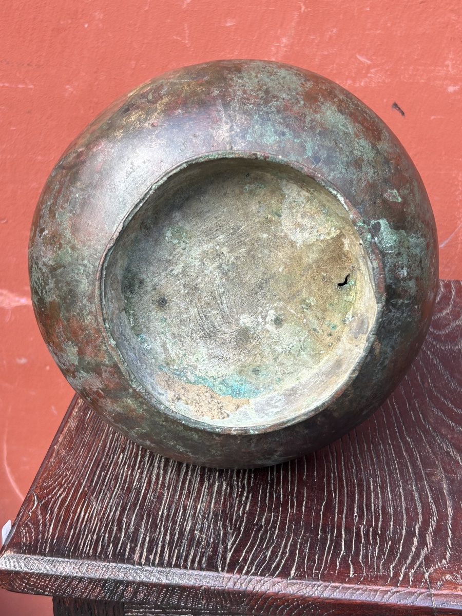 Rare vase rituel en bronze archaïque  Chine dynastie HAN ( 206 AV. JC-220 AP.JC) Chinese -photo-4