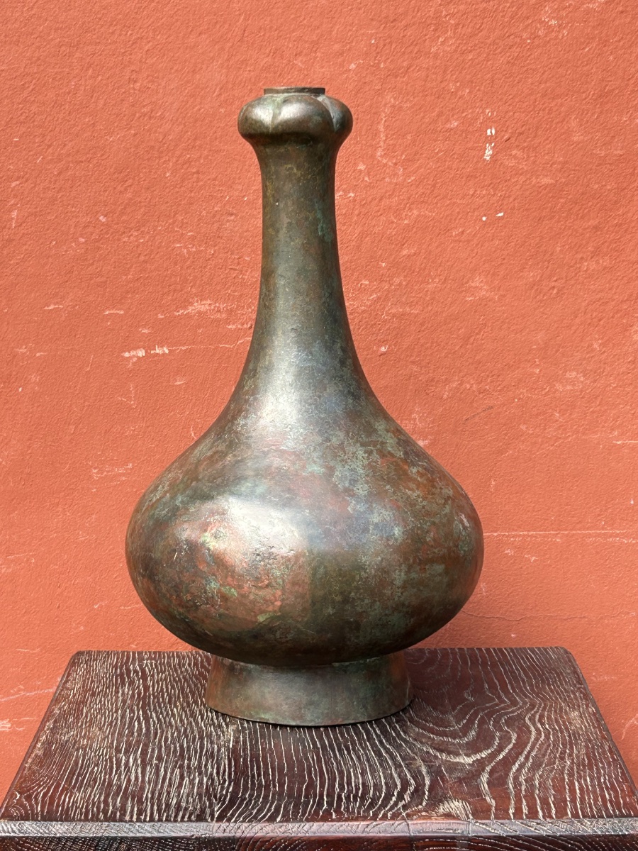 Rare vase rituel en bronze archaïque  Chine dynastie HAN ( 206 AV. JC-220 AP.JC) Chinese 