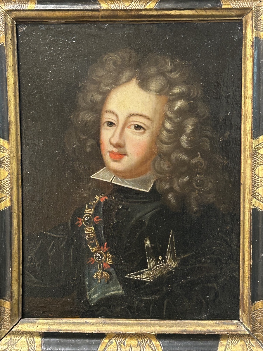 Ècole Française du XVIIIème portrait de Philippe V d’Espagne (1683-1746) huile sur toile -photo-3