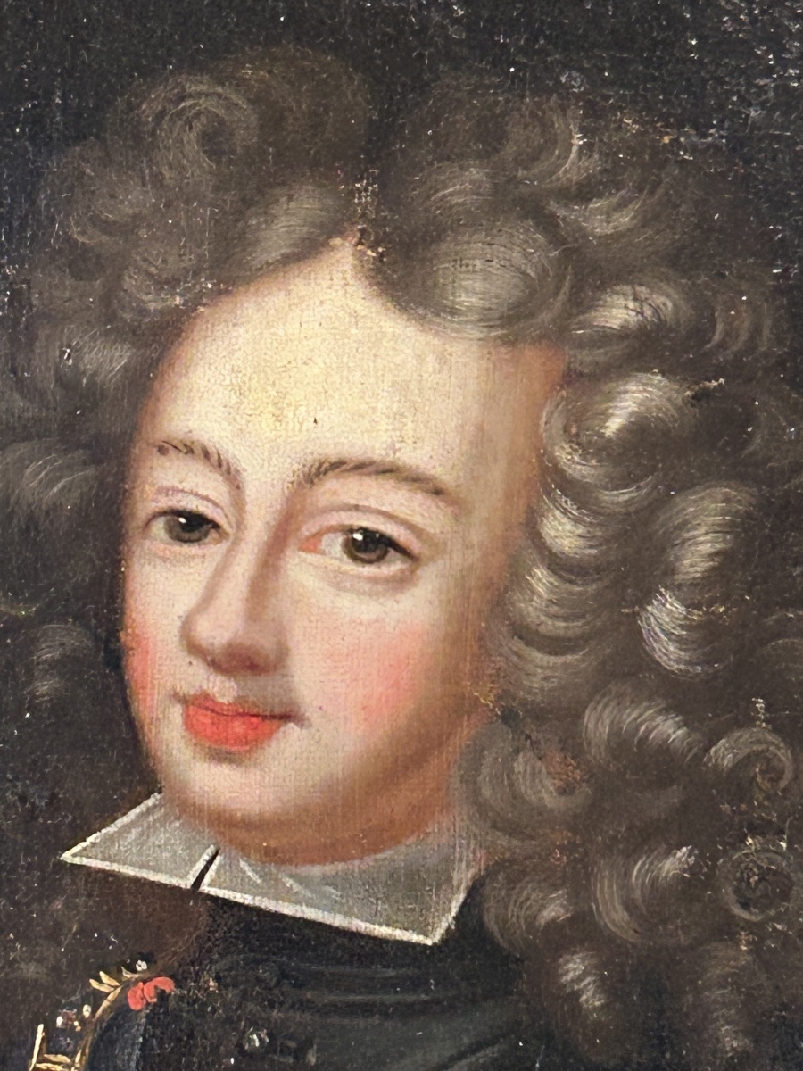 Ècole Française du XVIIIème portrait de Philippe V d’Espagne (1683-1746) huile sur toile -photo-4