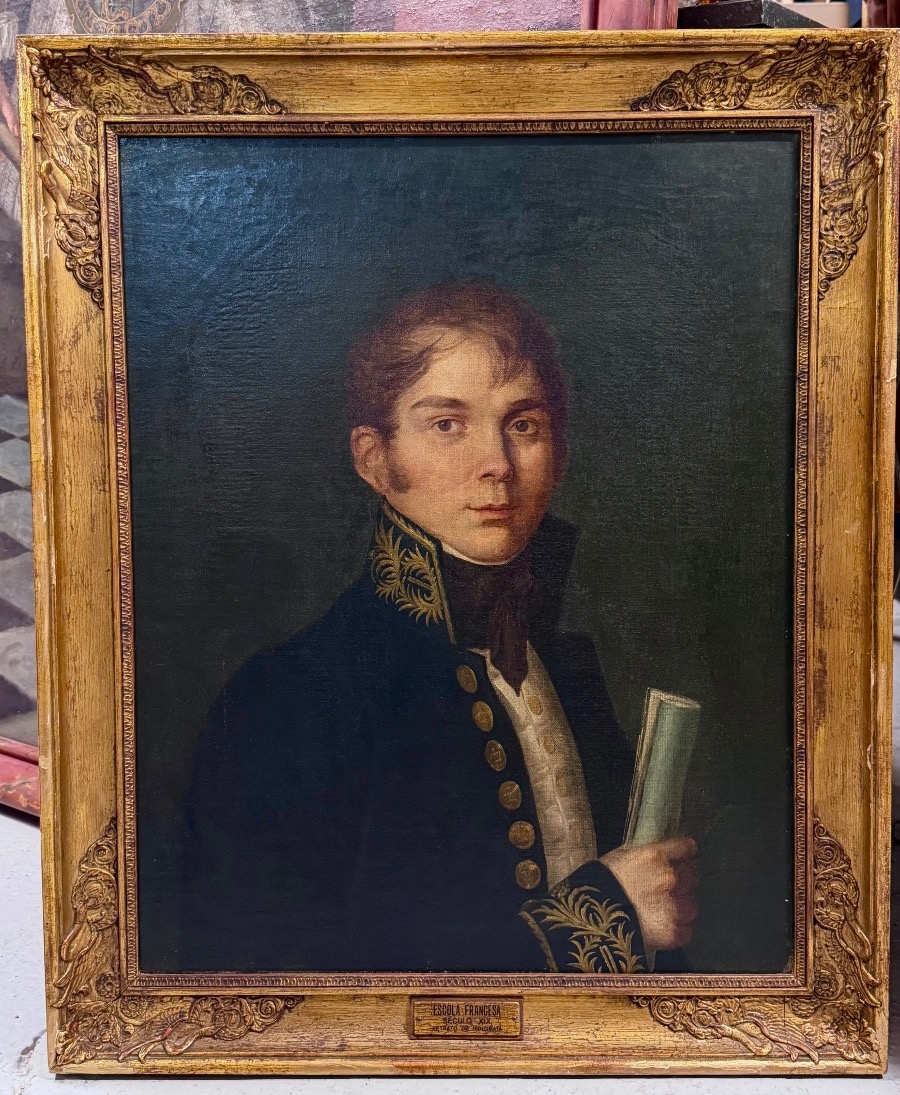 Portrait d’un diplomate ou de fonctionnaire en buste d’époque début XIXème empire restauration-photo-4