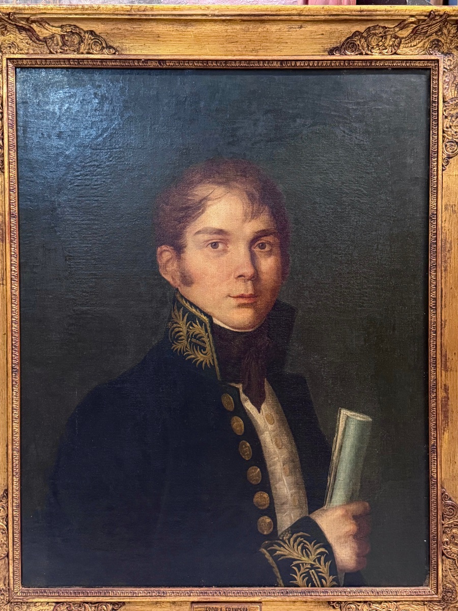 Portrait d’un diplomate ou de fonctionnaire en buste d’époque début XIXème empire restauration-photo-7