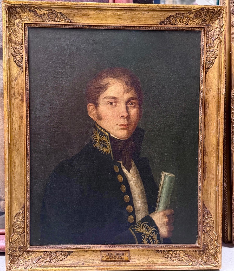 Portrait d’un diplomate ou de fonctionnaire en buste d’époque début XIXème empire restauration