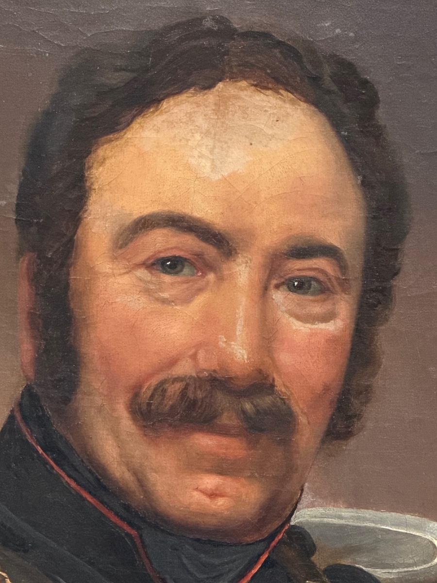 Militaire - portrait d’un officier cuirassier chevalier de la légion d’honneur vers 1840 -photo-4