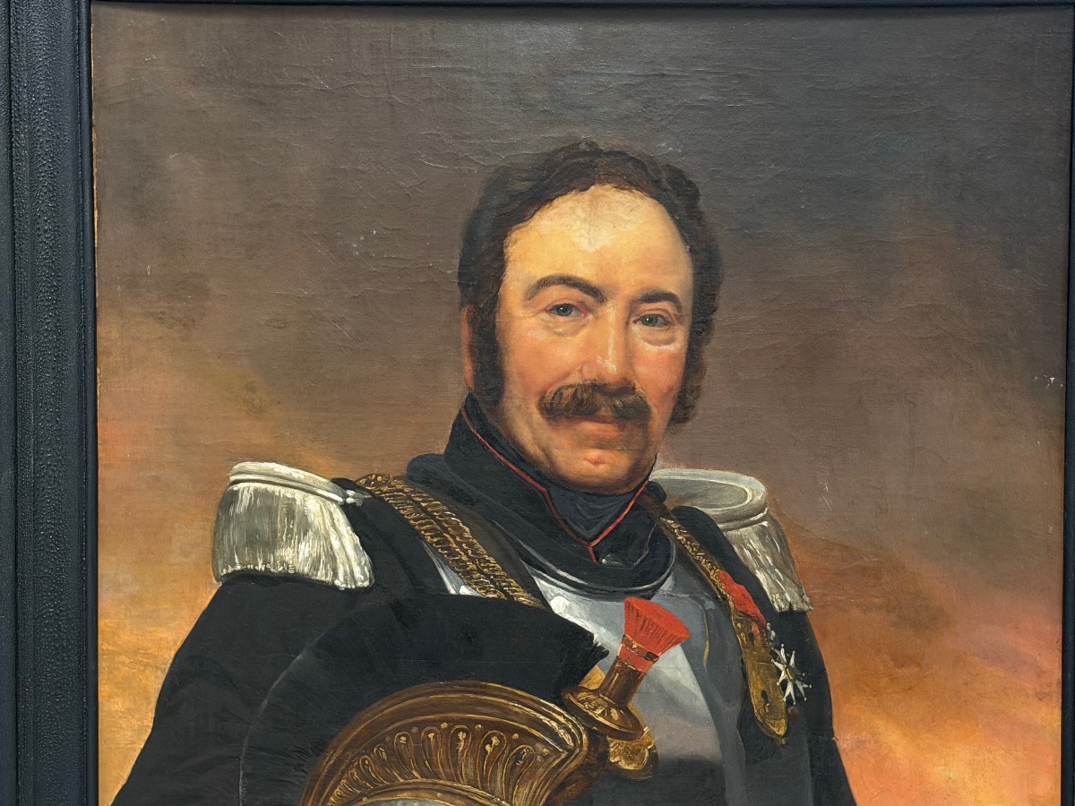 Militaire - portrait d’un officier cuirassier chevalier de la légion d’honneur vers 1840 -photo-7