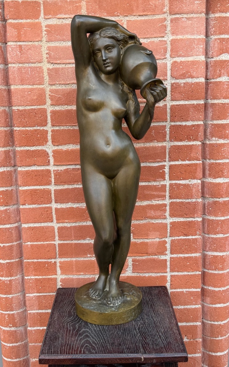 Alexandre FALGUIÈRE (1831-1900) allégorie de la source - bronze H 75 cm