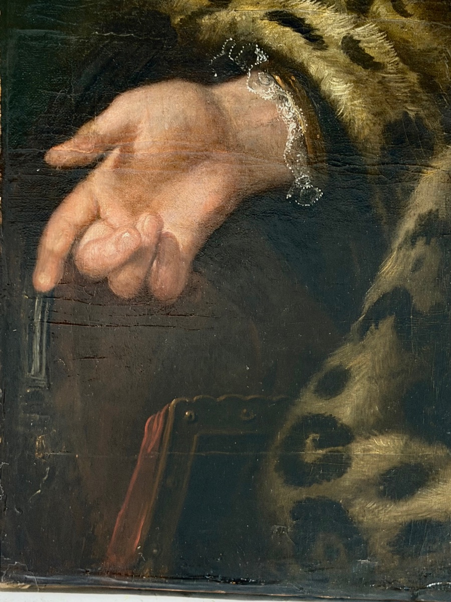 Portrait d’Antoine Balthazar Moreau Comte de Chaponod en armure portant l’ordre de Saint Louis-photo-4