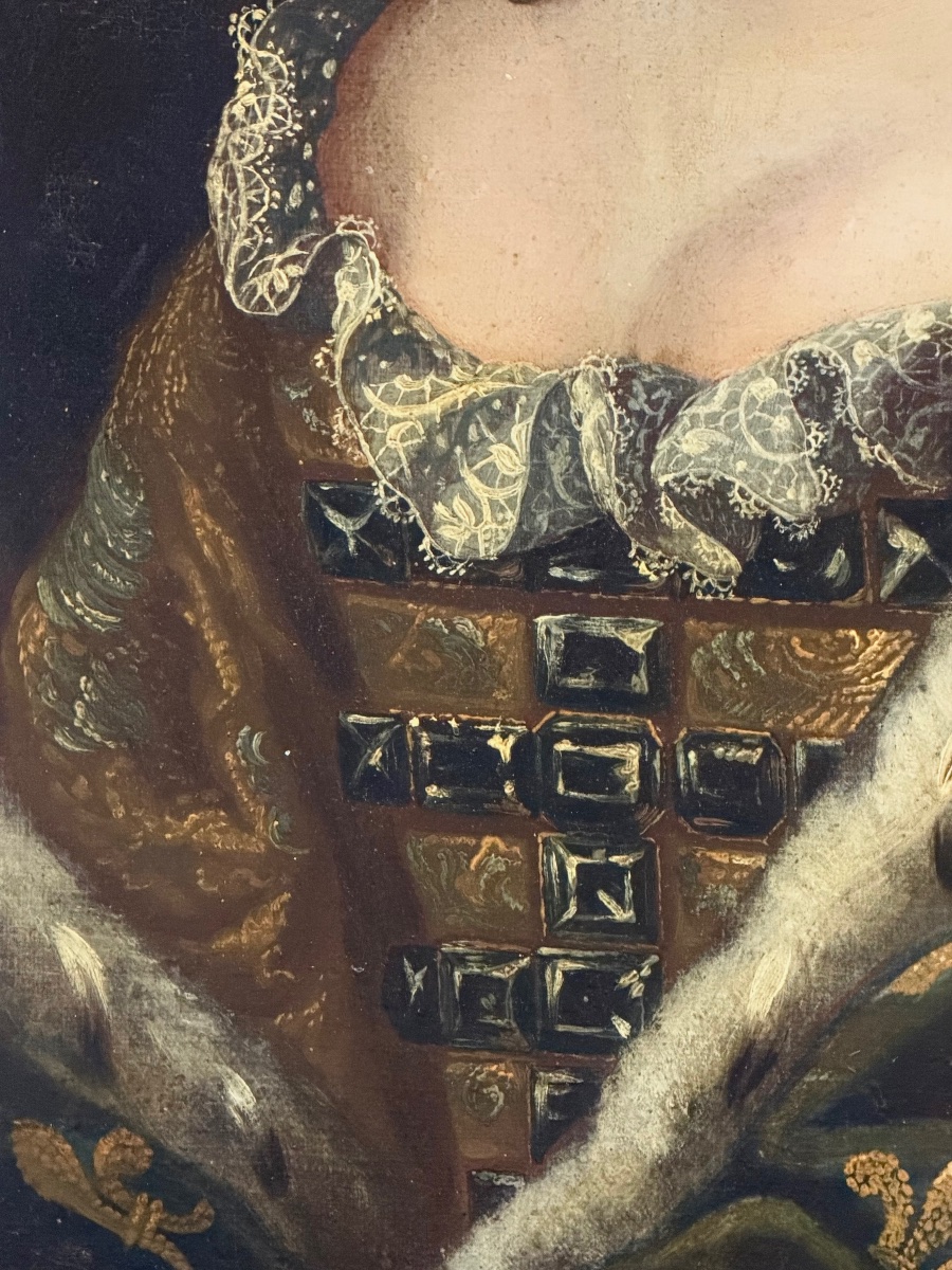 Portrait de Marie - Adélaïde de Savoie Duchesse de bourgogne dauphine de France (1685-1712)-photo-3