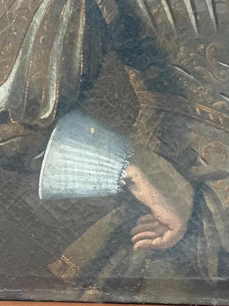 École Espagnole du début du XVIIème Portrait d’homme à la collerette vers 1620 huile /toile-photo-3