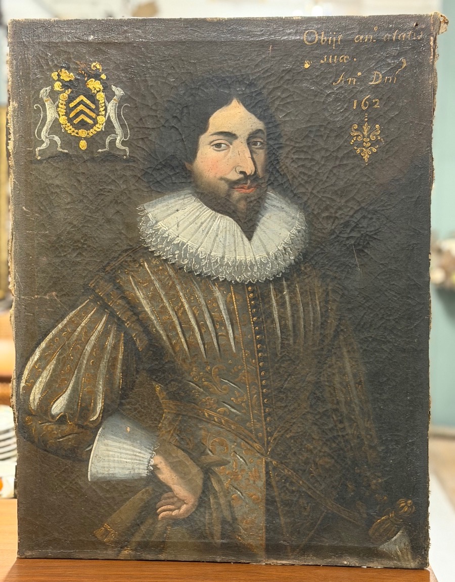 École Espagnole du début du XVIIème Portrait d’homme à la collerette vers 1620 huile /toile-photo-5
