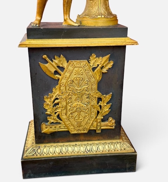 Paire de candélabres figuratifs empire « Mars et Athéna « attribué à Pierre Phillipe Thomire -photo-4