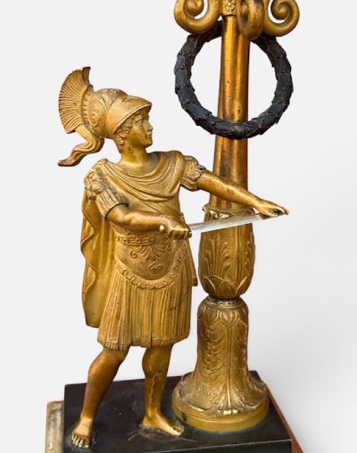 Paire de candélabres figuratifs empire « Mars et Athéna « attribué à Pierre Phillipe Thomire -photo-8