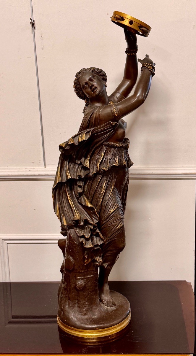  Jean-baptiste Clesinger (france, 1814–1883) “zingara,” A Neapolitan Dancer, Barbedienne Bronze