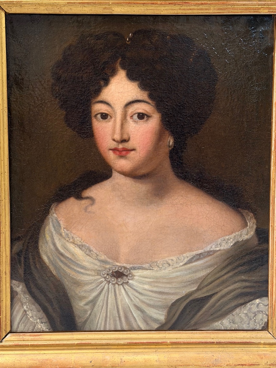 After Jacob Ferdinand Voet (1639–1689), Portrait Of A Woman, Oil On Canvas, 18th Century -photo-4