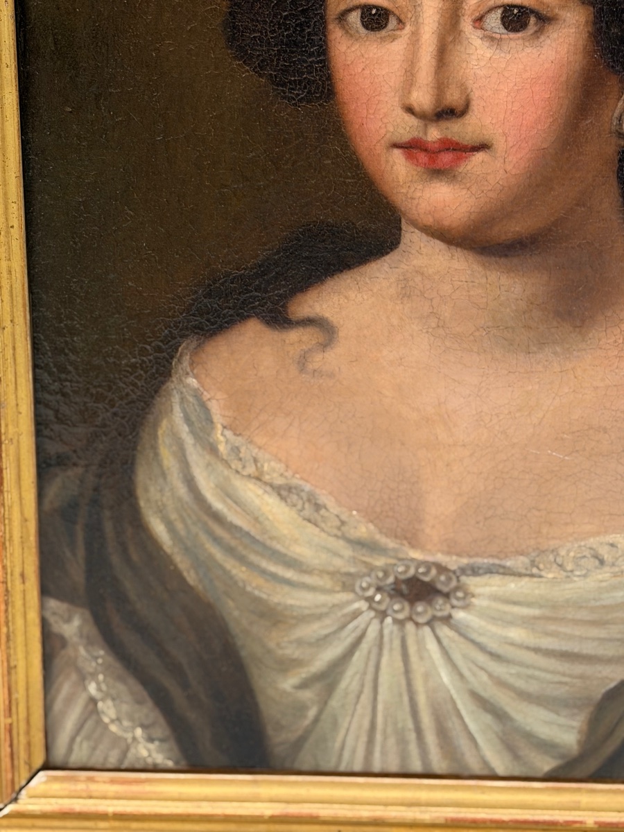 After Jacob Ferdinand Voet (1639–1689), Portrait Of A Woman, Oil On Canvas, 18th Century -photo-3