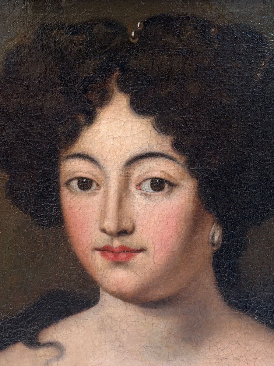 After Jacob Ferdinand Voet (1639–1689), Portrait Of A Woman, Oil On Canvas, 18th Century -photo-4