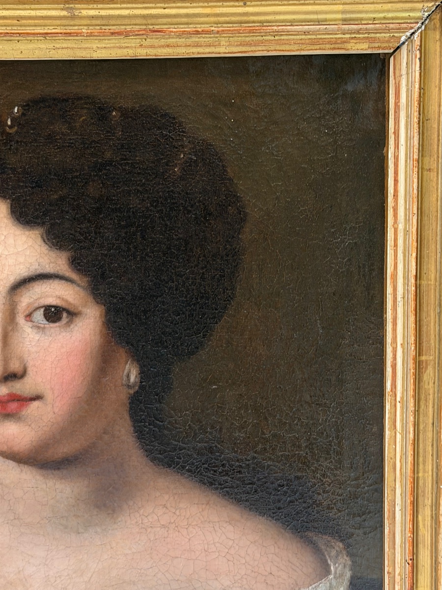 After Jacob Ferdinand Voet (1639–1689), Portrait Of A Woman, Oil On Canvas, 18th Century -photo-6