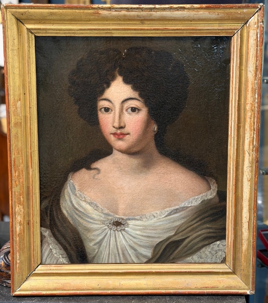 After Jacob Ferdinand Voet (1639–1689), Portrait Of A Woman, Oil On Canvas, 18th Century 