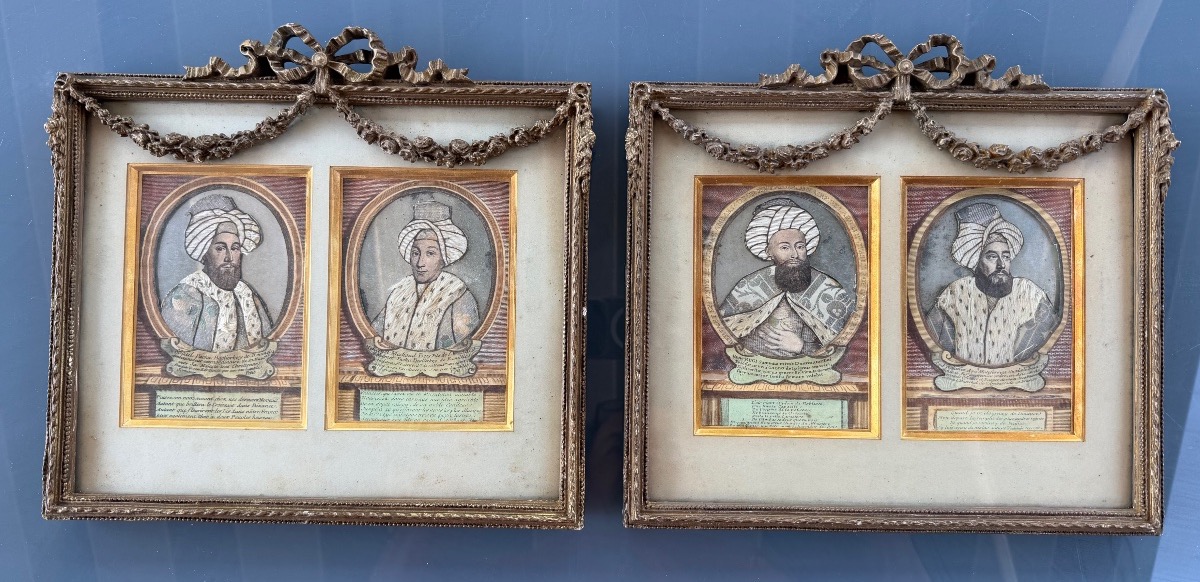 Gilles Edme Petit (1694–1760): Four Engravings Depicting Ottoman Ambassadors—portrait 