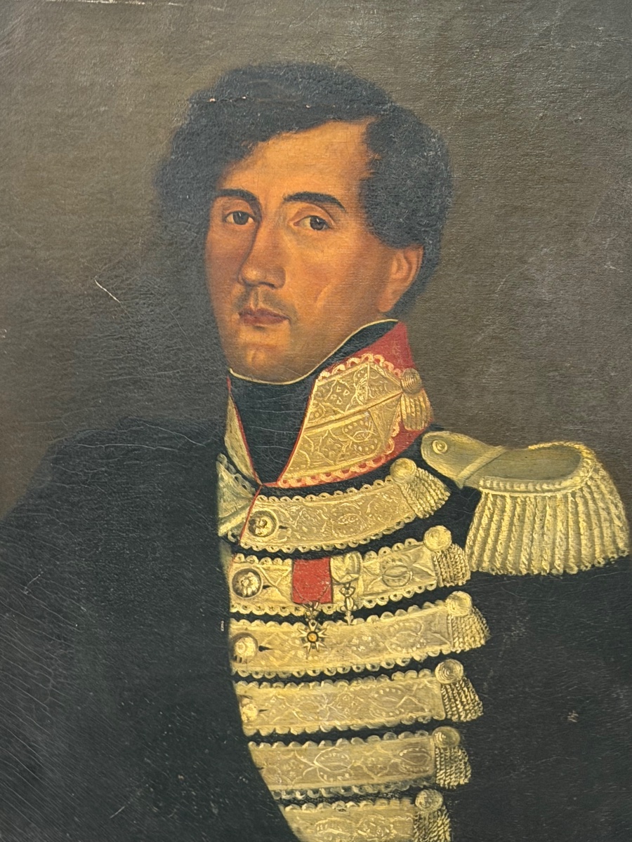 Portrait de militaire du début du XIXème siècle d’époque Empire Napoléon Bonaparte -photo-2
