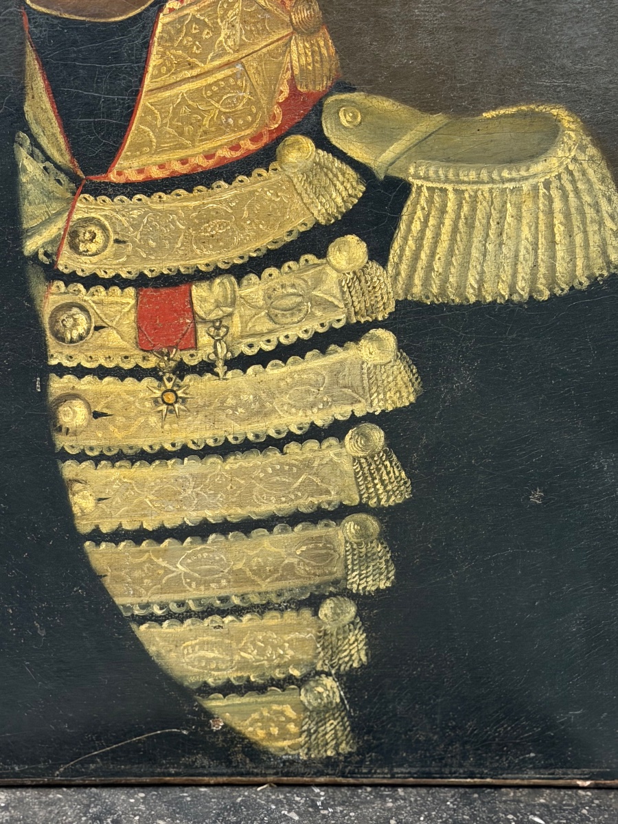 Portrait de militaire du début du XIXème siècle d’époque Empire Napoléon Bonaparte -photo-6