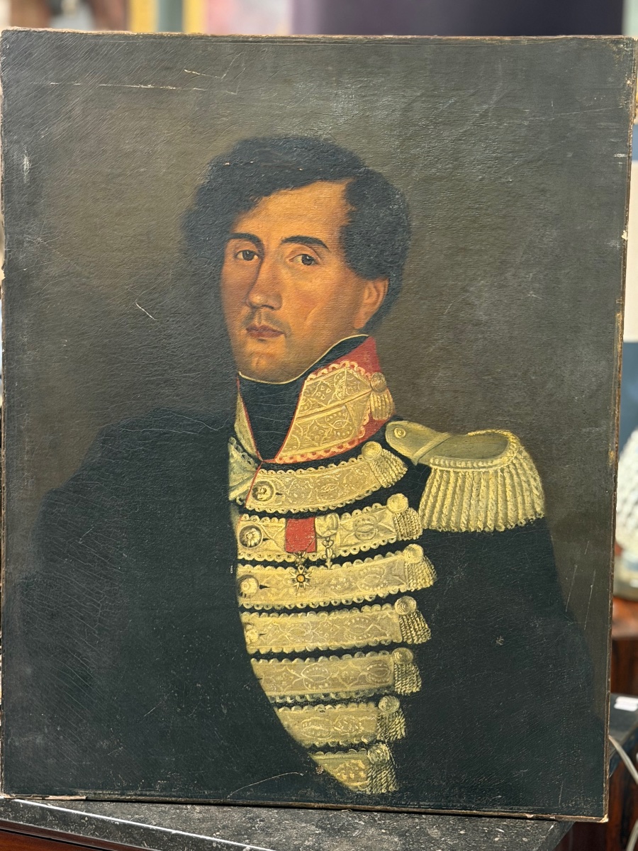 Portrait de militaire du début du XIXème siècle d’époque Empire Napoléon Bonaparte -photo-7
