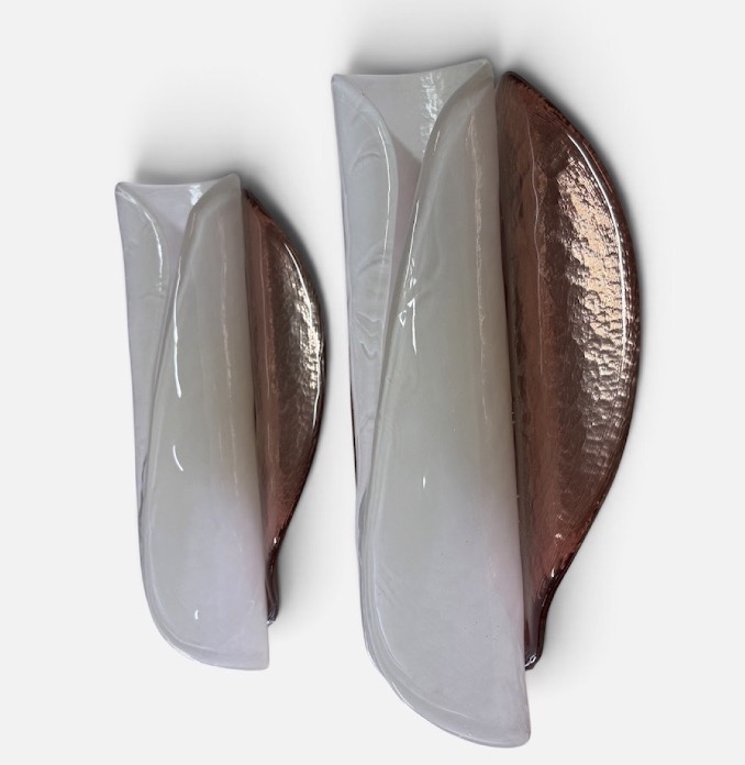 Pair Of Murano Glass Wall Sconces From The 1980s -photo-2