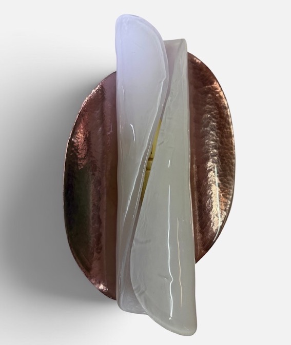 Pair Of Murano Glass Wall Sconces From The 1980s -photo-3